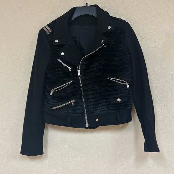 The Kooples Jackets & Blazers - The Kooples womans military Wool Biker Jacket size S